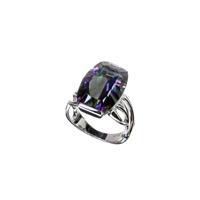 Silver Mystic Topaz Shaped ring | Boutico